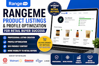 create, setup and optimize your rangeme profile for retail success