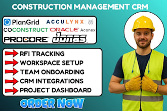 setup procore coconstruct oracle aconex plangrid jonas construction acculynx