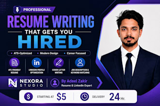write professional ats resume and cover letter