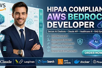 develop hipaa compliant llm AWS bedrock claude API integration API gateway ai