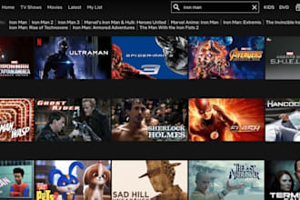 build iptv app, smart tvs, apple tv, live TV app, live tv, vod with panel