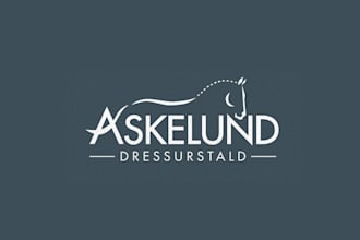 design new builded luxurious dressage logo
