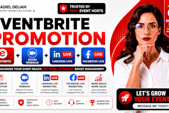set up your eventbrite zoom webinar, linkedin live and facebook live event