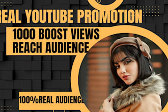 shoutout organic USA youtube channel video SEO promotion 1 million people views