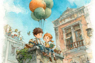 draw watercolor childrens book illustrations