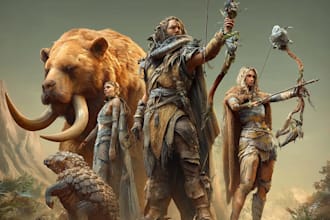 draw character art fantasy character for dnd and pathfinder