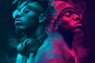 design mixtape album cover art in handrawn