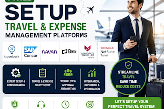 setup travelperk sap concur navan brex corporate traveller oraclenetsuite travel