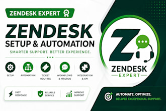 setup zendesk automation, ticket routing, and helpdesk workflows
