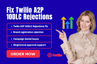 twilio a2p 10dlc rejections fixing ringcentral approval sms registration