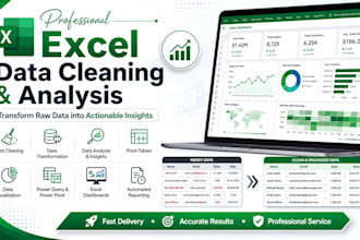 do accurate excel data cleaning, formatting and creat pivot table