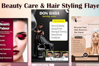 professional salon flyer design