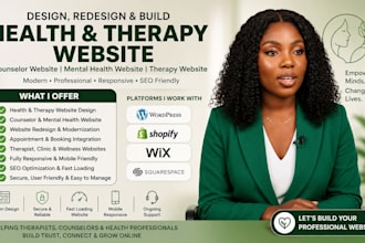design redesign health theraphy website counselor website mental health wordpres