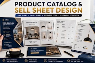 design price list, clickable lookbook, product catalogue, sellsheet, flyer