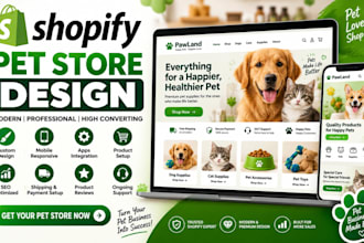 shopify pet store design pet shop pet supplies store dropshipping store ecom pet