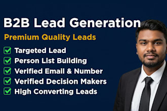 provide personal leads with verified email and phone number