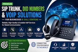 provide premium sip trunks, did numbers, and voip solutions