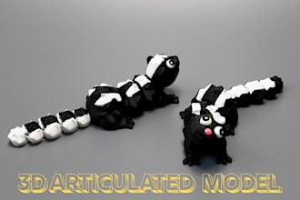 make articulated flexi toys and designs for 3d printing