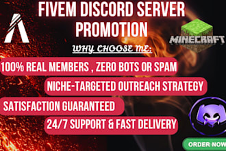do fivem server promotion, discord server optimization, discord server promotion
