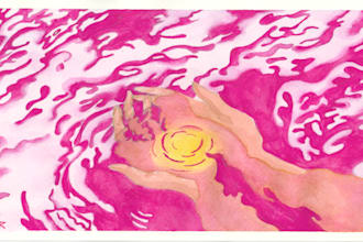 paint a custom watercolor sigil for manifestation
