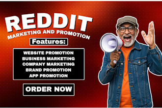 do thread social media promotion for company website via organic reddit SEO post