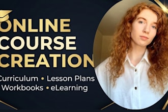 design online course content curriculum  elearning course development