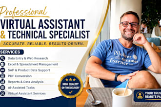 be personal virtual assistant for data entry and more