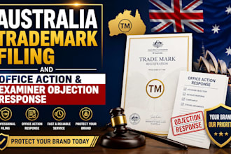 file australia trademark and respond to office action and examiner objection