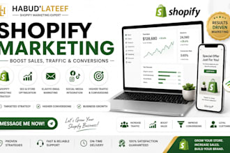 do shopify marketing to boost sales traffic and conversions