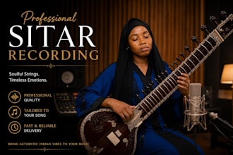 record professional sitar for your songs