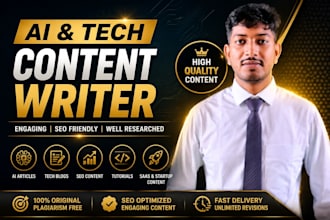 write SEO ai and tech blog posts and articles