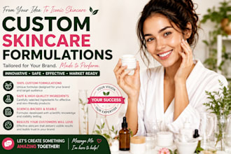 create custom skincare formulations for your beauty brand
