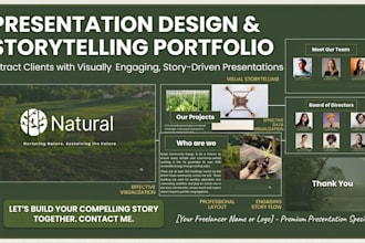 design a professional investor pitch deck