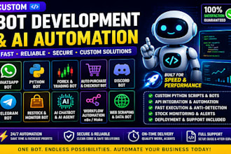 build python bot whatsapp bot forex trading bot crypto bot and ai automation