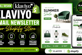 design klaviyo email newsletter for shopify store email design responsive layout