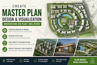 create master plan design and visualization architecture site plan real estate