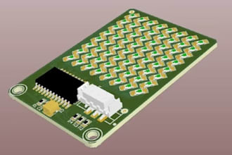design smart rgb led pcb, esp32 iot lighting and led controller board, kicad