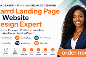 design carrd landing page redesign carrd website and carrd portfolio fix carrd