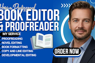be your book editor, proofread, copy edit fantancy, fiction novel, children book