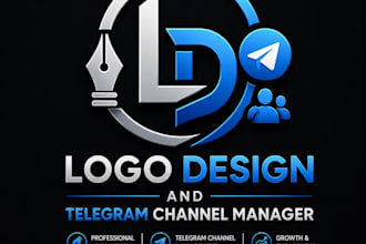 creative logo design and telegram channel management expert