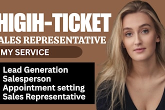 do high ticket salesperson b2b leads sales rep sdr appointment setting