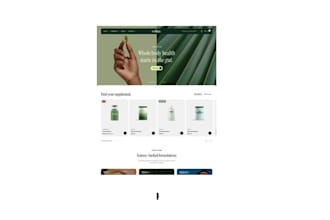 build peptide research website, peptide store, and nutraceutical website