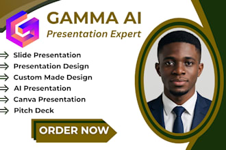 create gamma ai pitch decks presentations slides and website designs