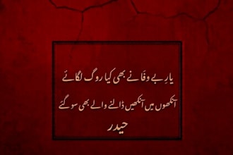 write professional, formal, and poetic urdu scripts, speeches, and poetry