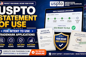 file your uspto statement of use for intent to use trademark applications