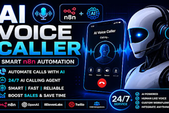 build ai n8n true voice caller automation