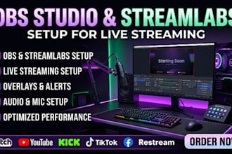 setup obs studio and streamlabs for live streaming and recording
