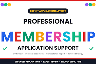 review and prepare your professional society membership application for UK visa
