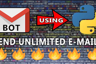 build web scraping bot, gmail bot, sms bot, email bot, sender bot, alert bot
