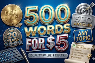 write 500 words about anything